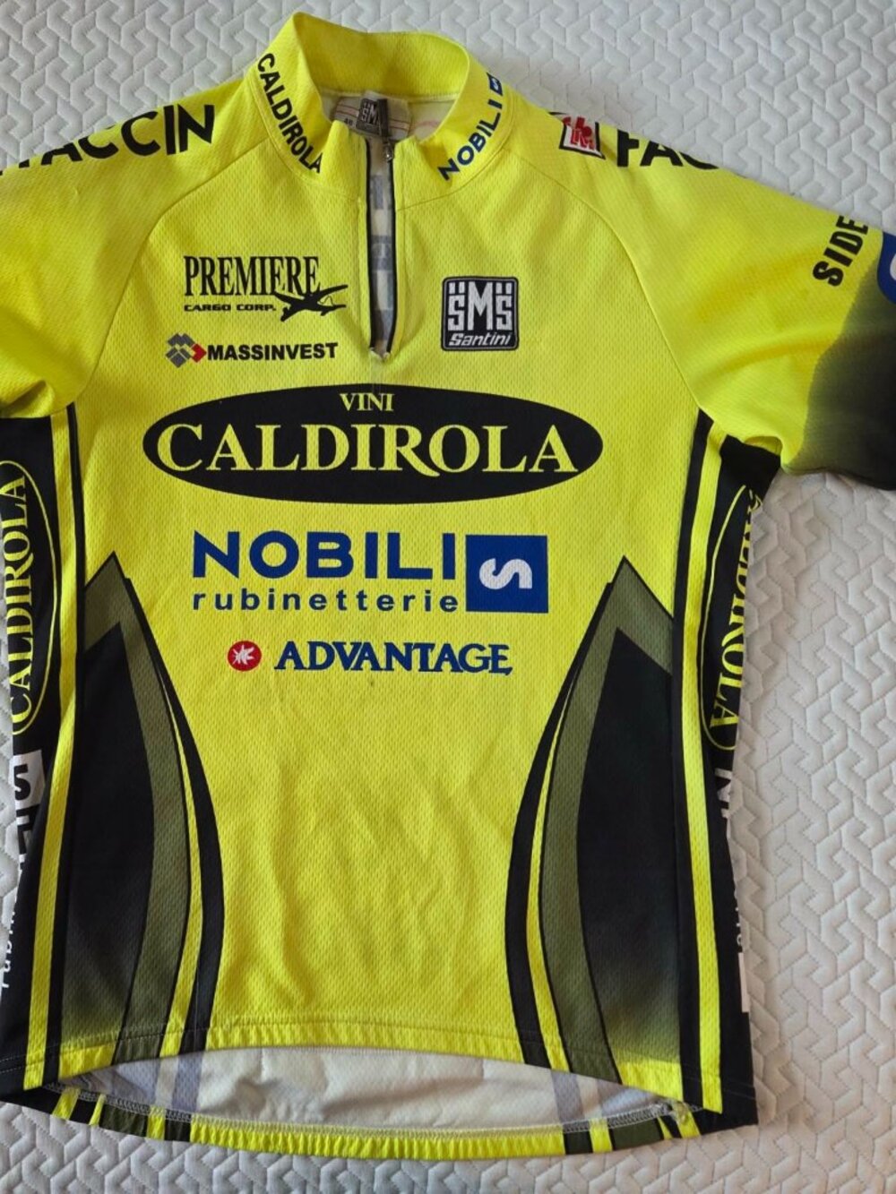 Vini Caldirola Cycling Jersey.  Vintage. Santini. Made in Italy.